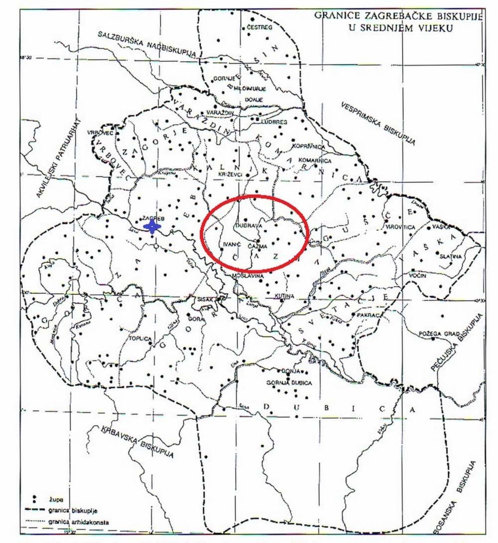 Čazma do 1250. godine